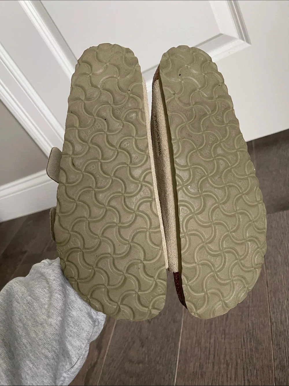 Birkenstock Arizona Soft Footbed Suede Sandals Dark Khaki